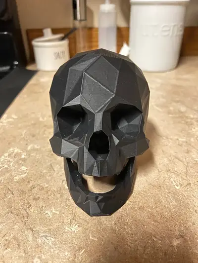 Low Poly Skull Easy to print