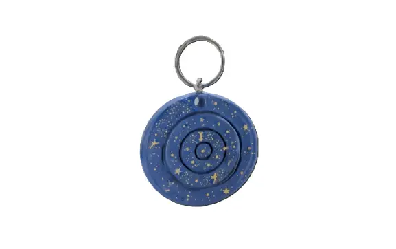 Galaxy Spiral Keychain