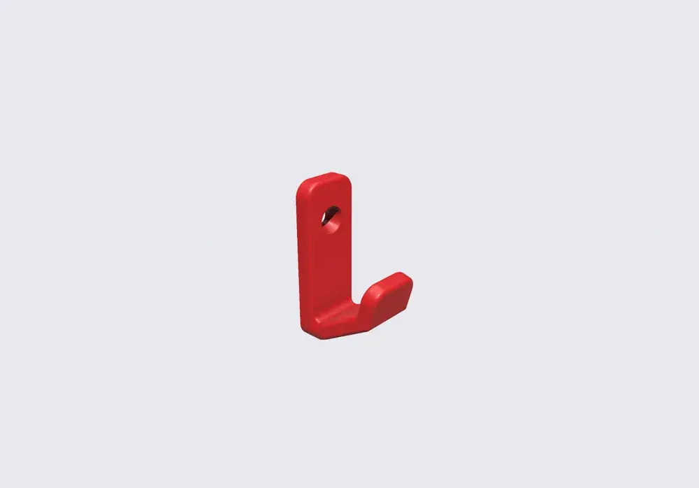 Gancho de pared simple