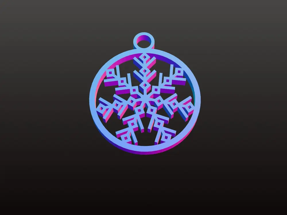 Adorno Navideño Copo de nieve