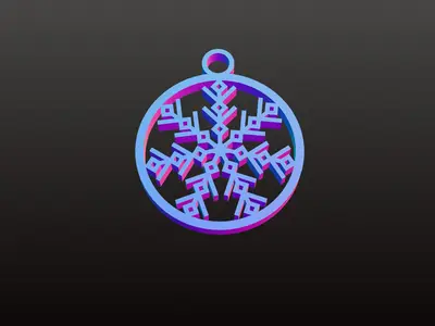 Adorno Navideño Copo de nieve