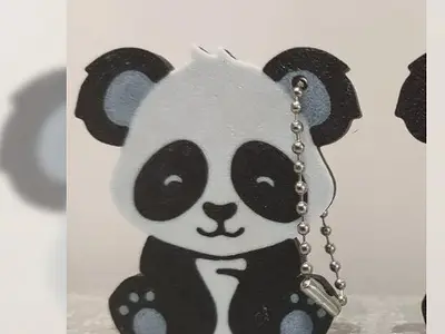 Llavero magnético de panda