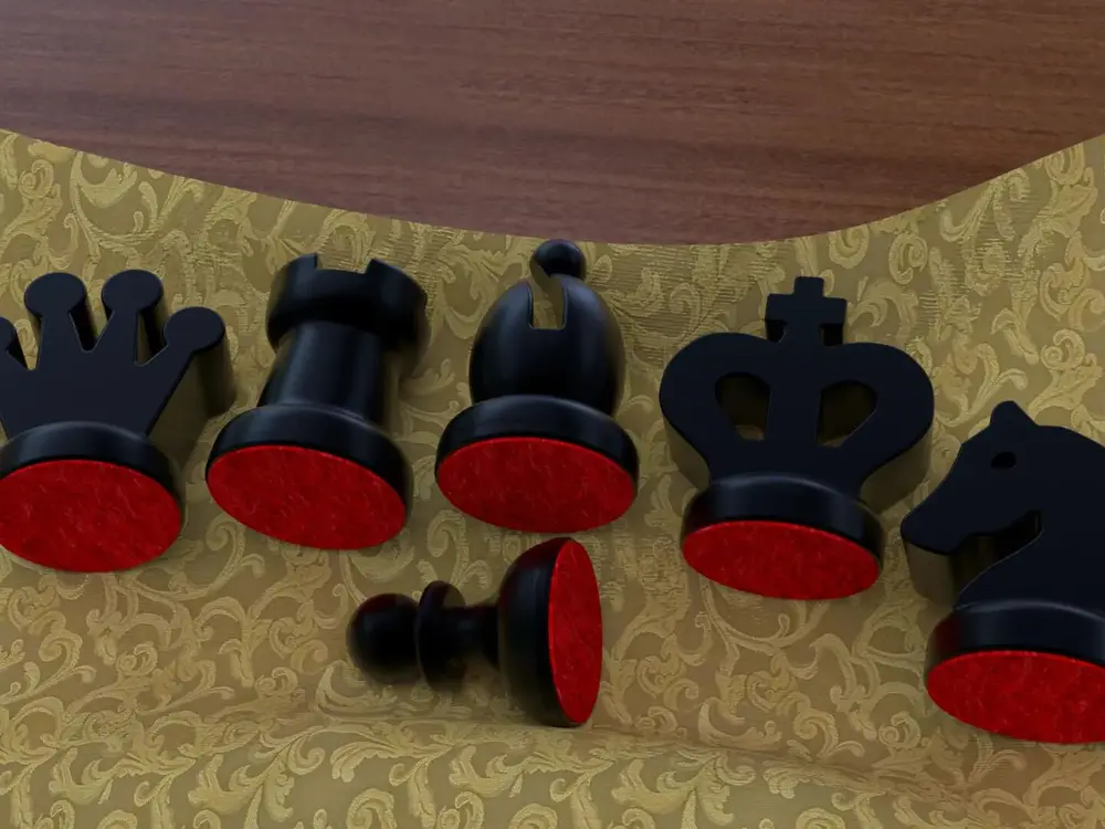 Short Chess Low Profile Set
