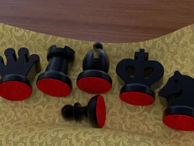 Short Chess Low Profile Set