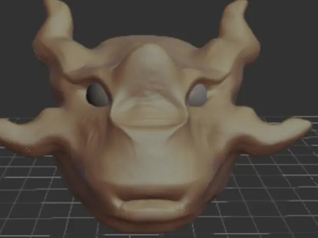 Scary Alien Head