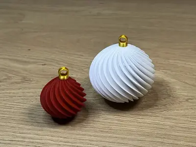 Bola de Navidad con aro - Trenzado