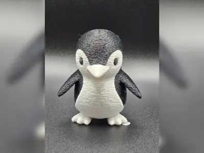 a penguin only 2 colors