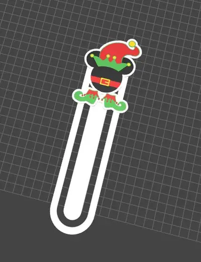 Marcapaginas bookmark navidad Christmas Disney Mickey elf