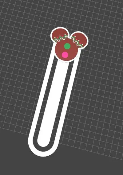 Marcapaginas bookmark navidad Christmas Disney Mickey cookie