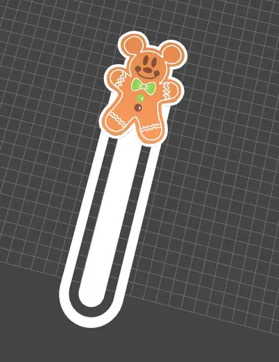 Marcapaginas bookmark navidad Christmas Disney Mickey cookie 2