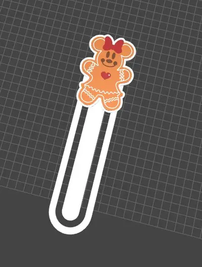 Marcapaginas bookmark navidad Christmas Disney Minnie cookie 2