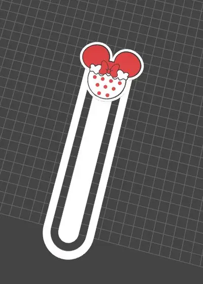 Marcapaginas bookmark navidad Christmas Disney Minnie