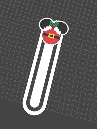 Marcapaginas bookmark navidad Christmas Disney Mickey 2