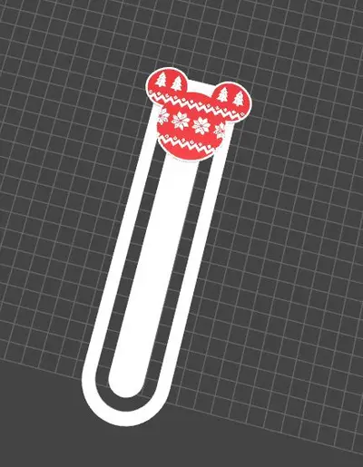 Marcapaginas bookmark navidad Christmas Disney Mickey 3