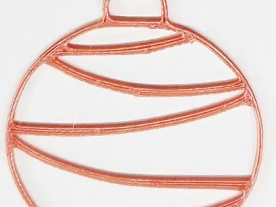 Zigzag ball ornament