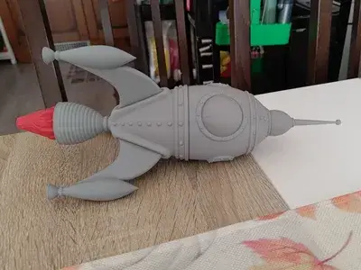 1950s spaceship model