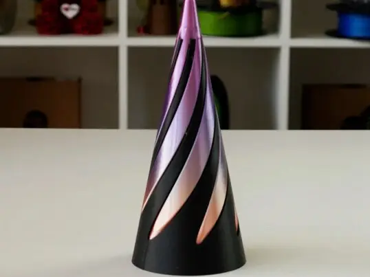 Impossible Spiral Cone Illusion