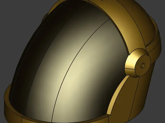 Colguije de casco inspirado en Daft Punk