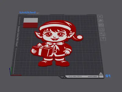 NIño de la Navidad Multicolor 2D