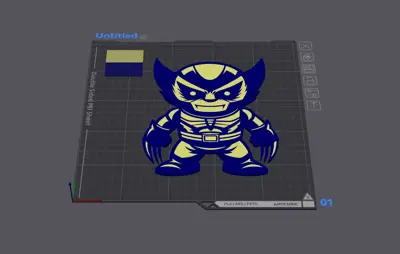 Wolverine Marvel Multicolor 2D