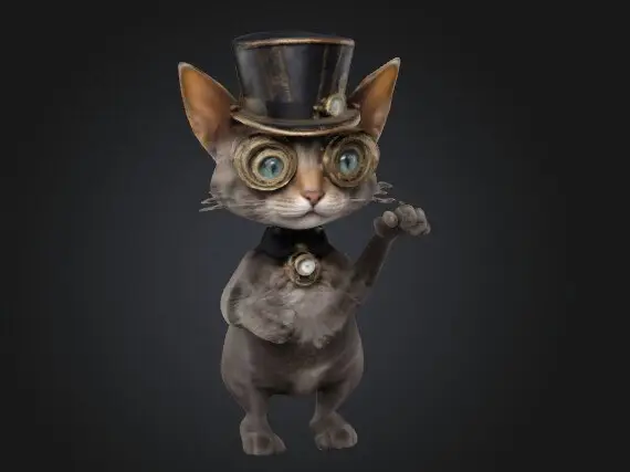 Steampunk cat