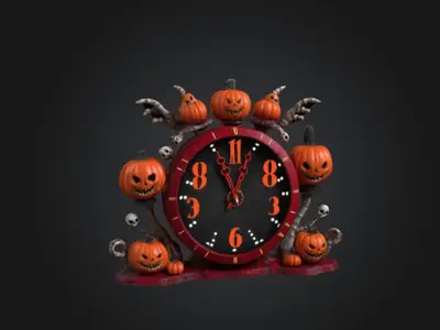 Halloween clock