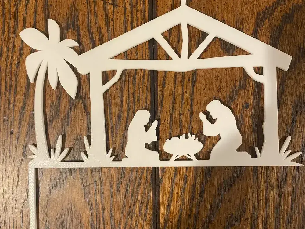 Pesebre sobre dintel de puerta