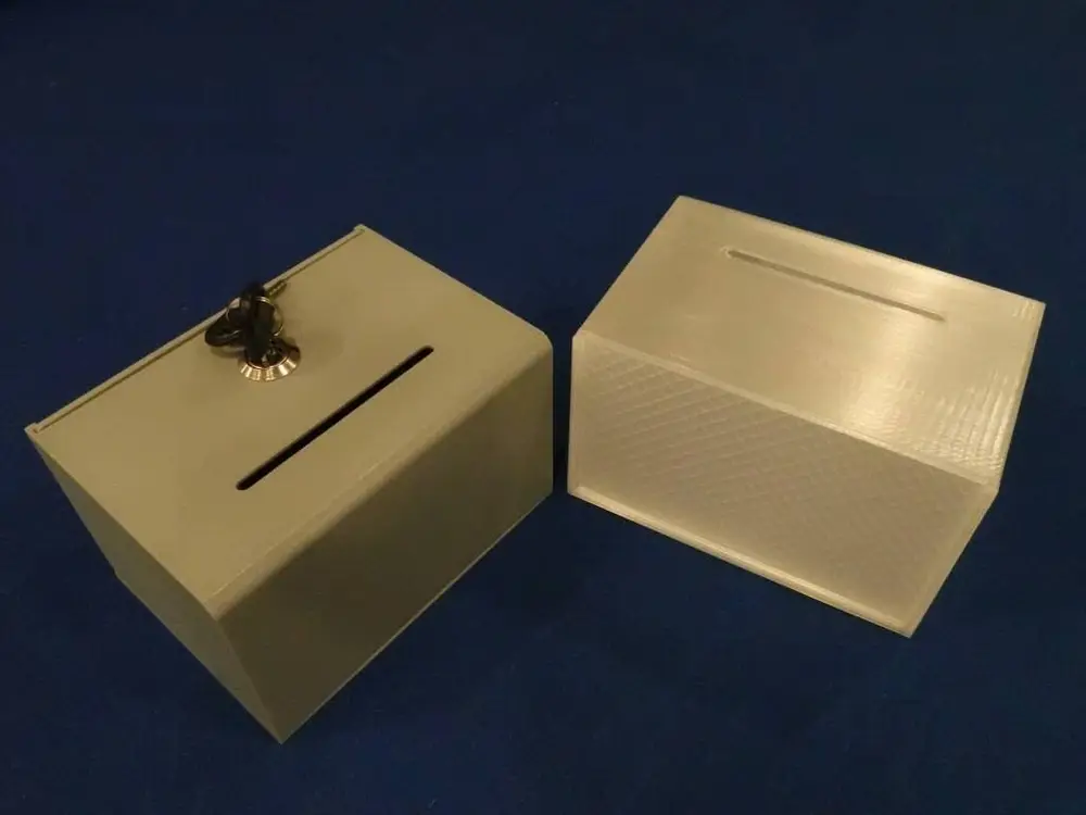 Donation Box / Tip Jar / Suggestion Box with Lock