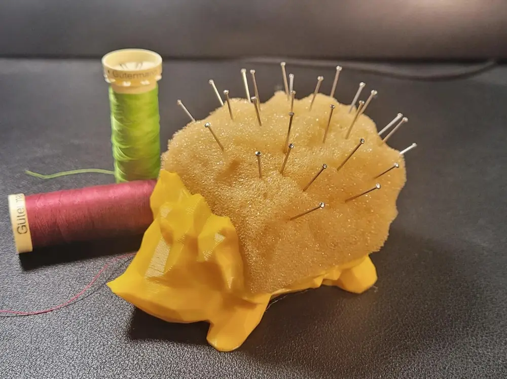 Low Poly Hedgehog Pincushion