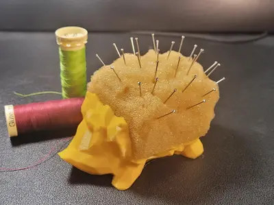 Low Poly Hedgehog Pincushion