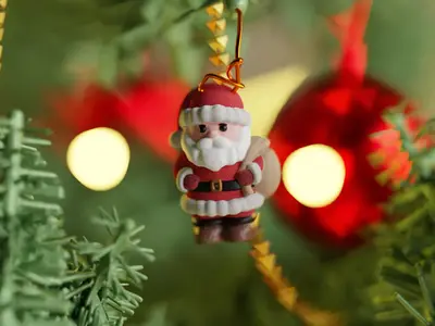 Christmas Santa Ornament Tree