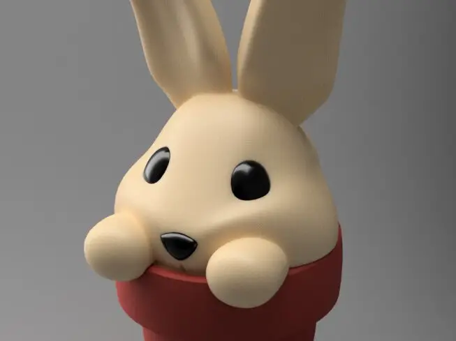 Bunny Pot - Single and Multi-material