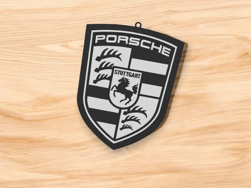 Porsche Logo Keychain