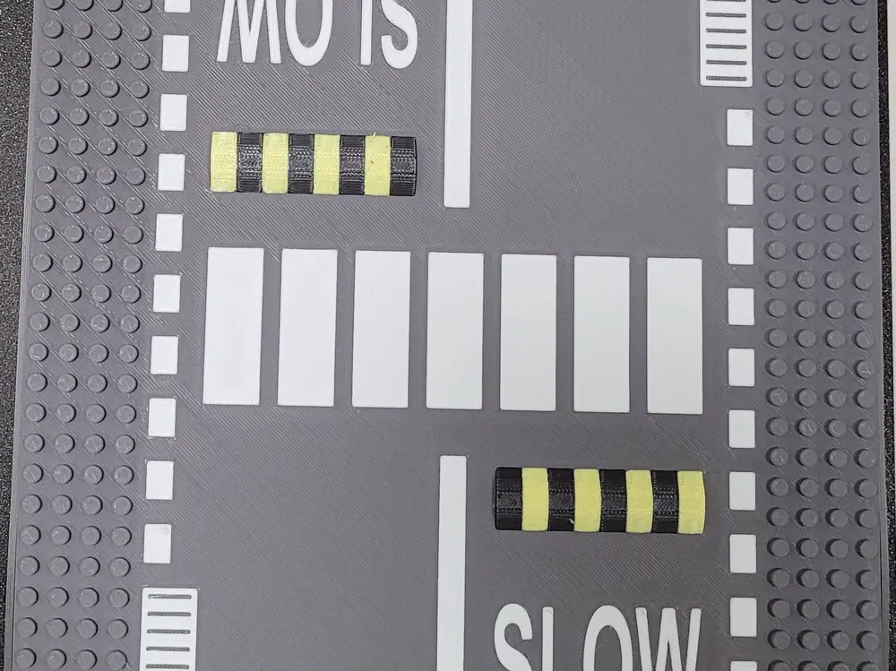 Lego Base plate for bricks "Pedestrian Crossing"