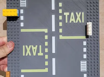 LEGO base plate Road "Taxi Stop"