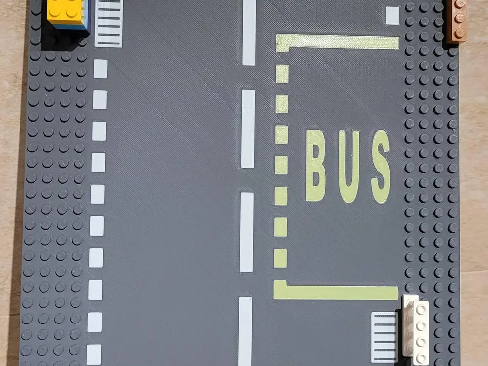 LEGO base plate Road "BUS Stop"
