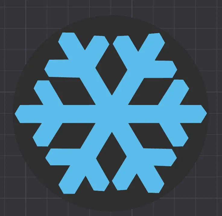 snowflakes Coaster