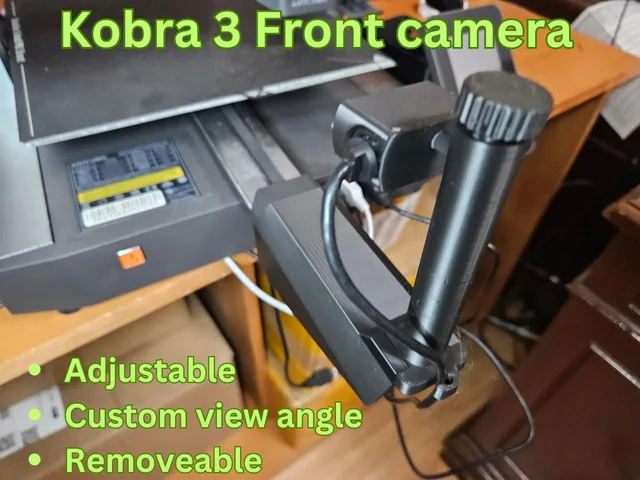 Anycubic Kobra 3 Front Camera Mount by hojo | Download free STL model ...