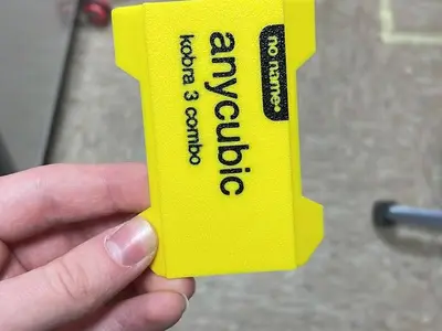 No Name Brand Anycubic Kobra 3 Yellow Print Head Cover