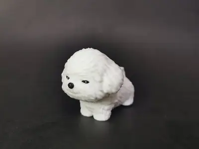 可爱坏笑小比熊迷你小狗