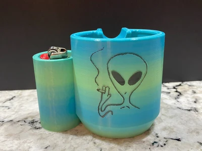 Houseplant Alien Ashtray - MakerOnline 3D Model | 3Drop