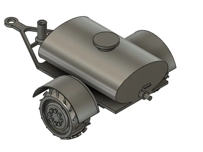 Barrel trailer for tractor
