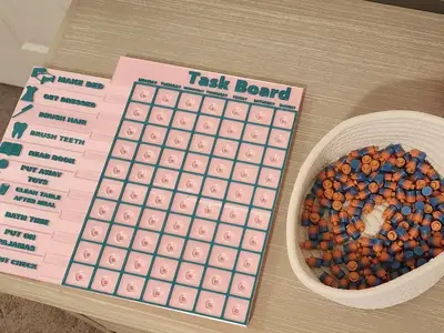 Task/Chore peg board