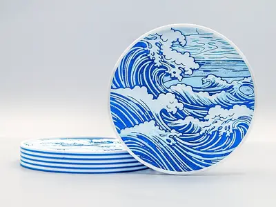 POSAVASOS OLAS