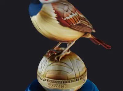 Bird statue