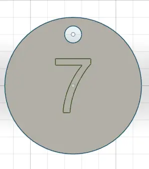 Number keyring [7]