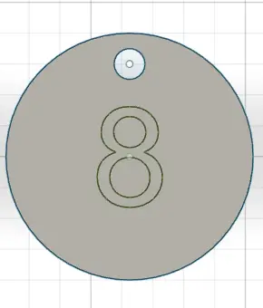 Number keyring [8]