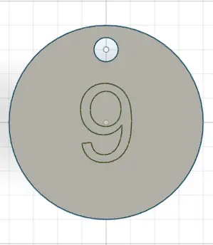 Number keyring [9]
