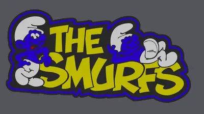 Smurfs lightbox