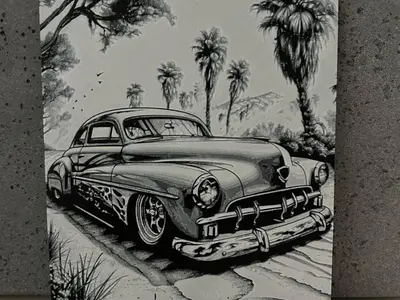 Classic car - Hueforge